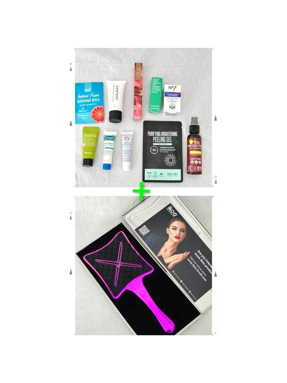 Beauty Bundle Lot Skincare Hair Cosmetics Travel Size & Detangling Paddle Brush